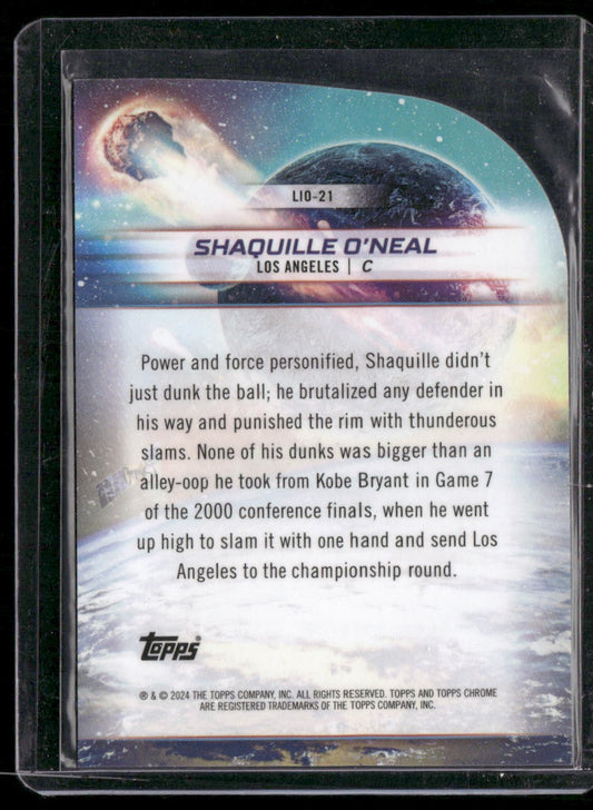 2023-24 Topps Chrome Cosmic #LIO-21 Shaquille O'Neal Launched Into Orbit