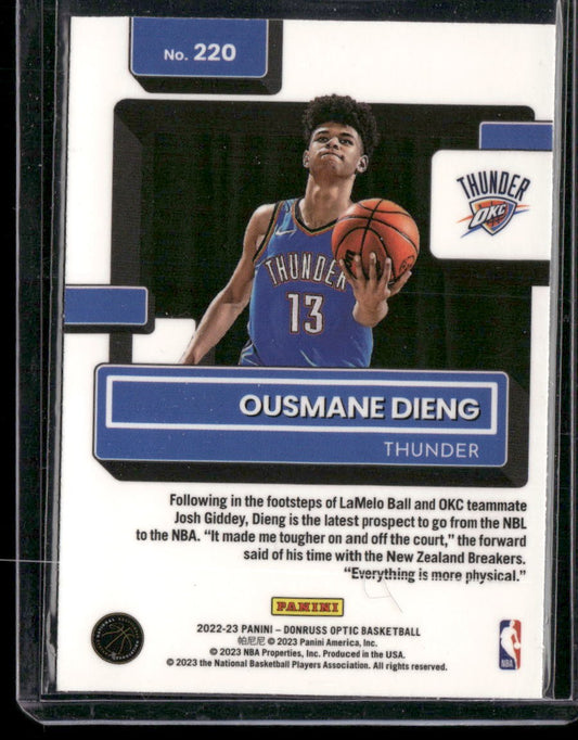 2022-23 Donruss Optic #220 Ousmane Dieng