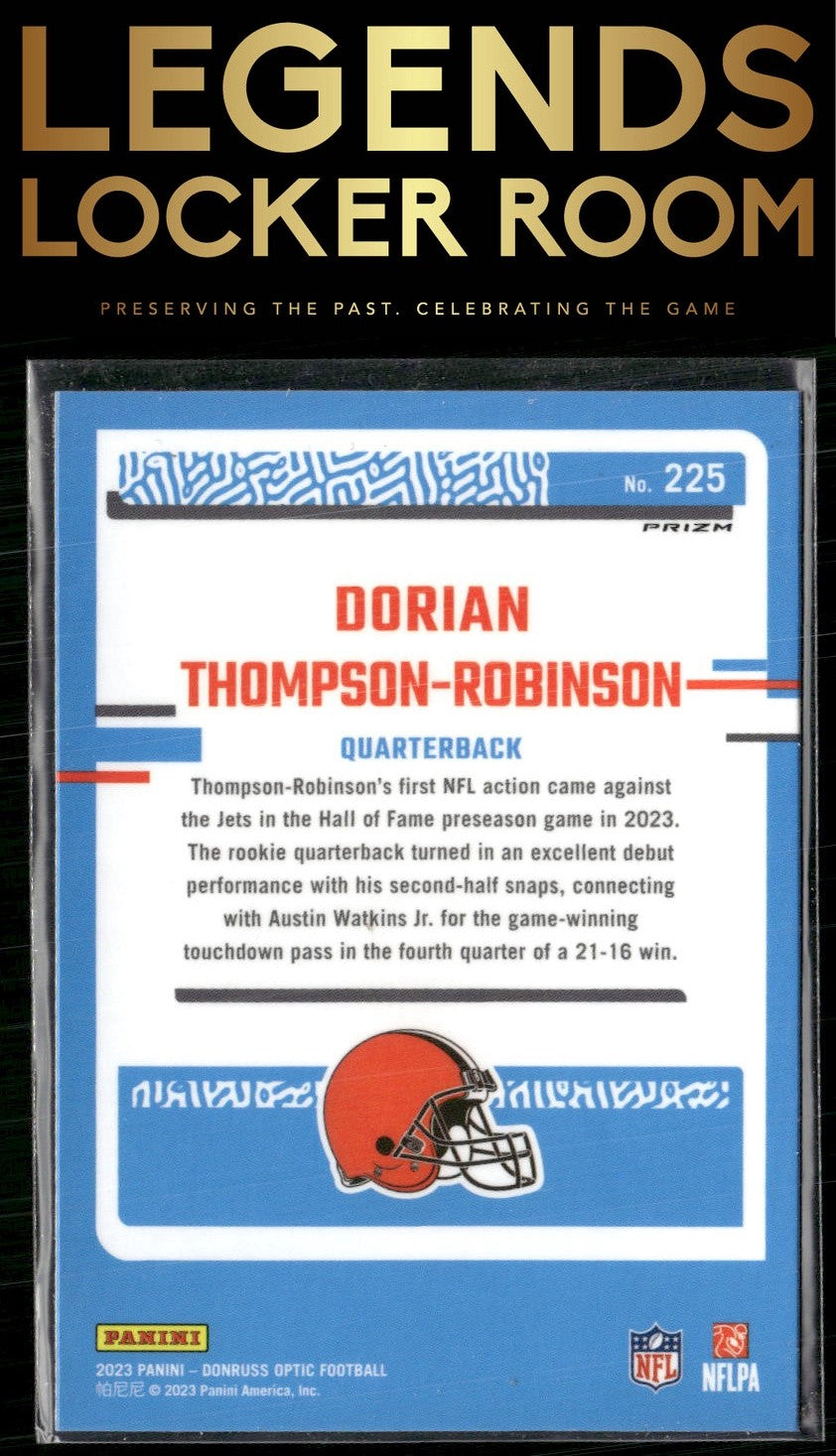 2023 Donruss Optic #225 Dorian Thompson-Robinson Holo