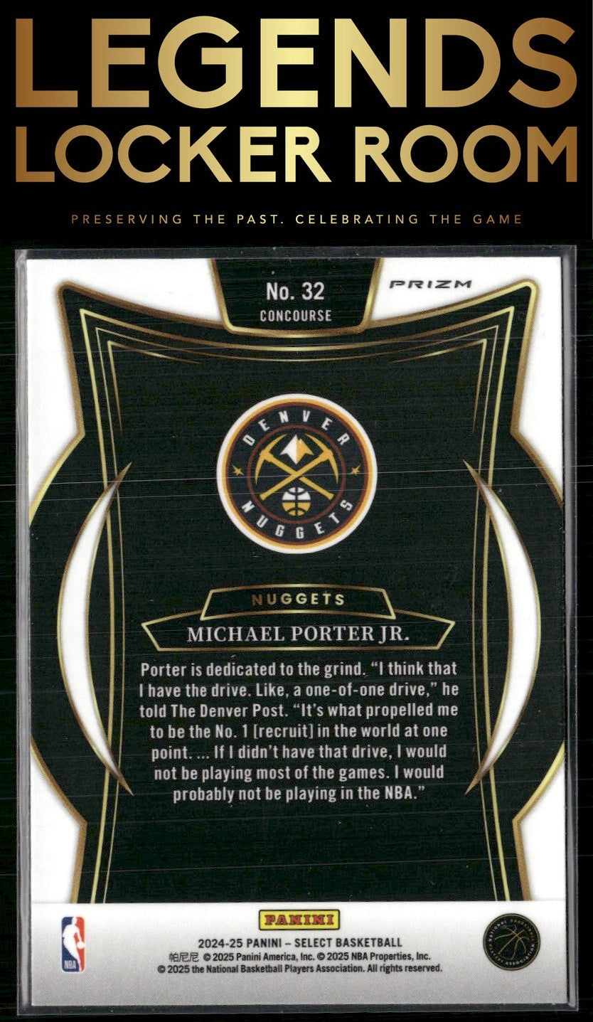 2024-25 Panini Select #32 Michael Porter Jr. Silver Prizm