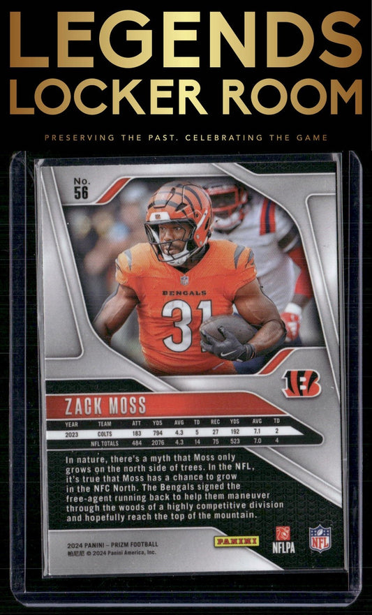 2024 Panini Prizm #56 Zack Moss