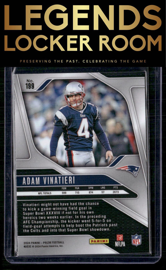 2024 Panini Prizm #199 Adam Vinatieri