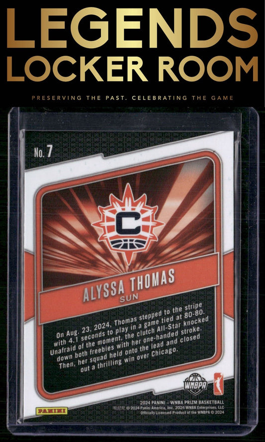 2024 Panini Prizm WNBA #7 Alyssa Thomas Fearless