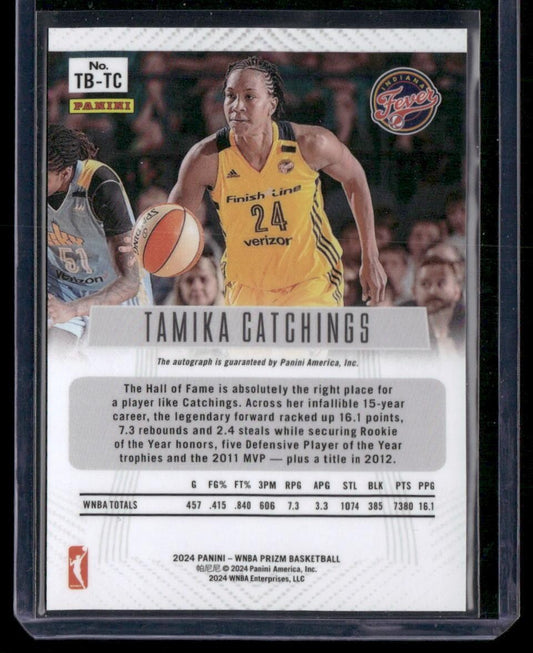 2024 Panini Prizm WNBA #TB-TC Tamika Catchings Throwback Signatures