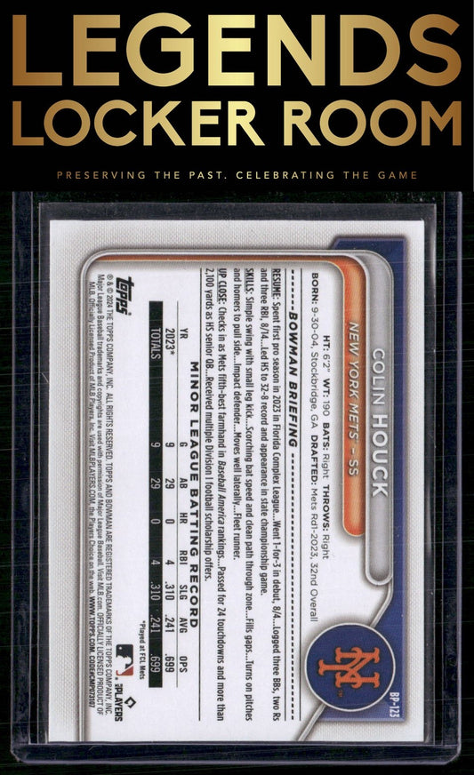 2024 Bowman #BP-123 Colin Houck Prospects