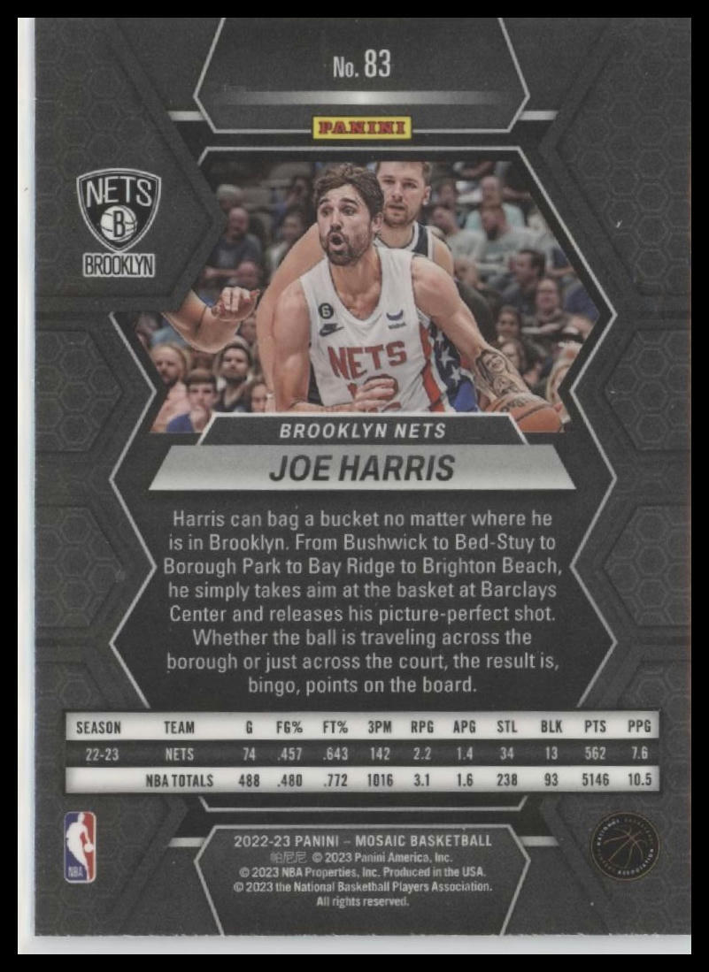 2022-23 Panini Mosaic #83 Joe Harris