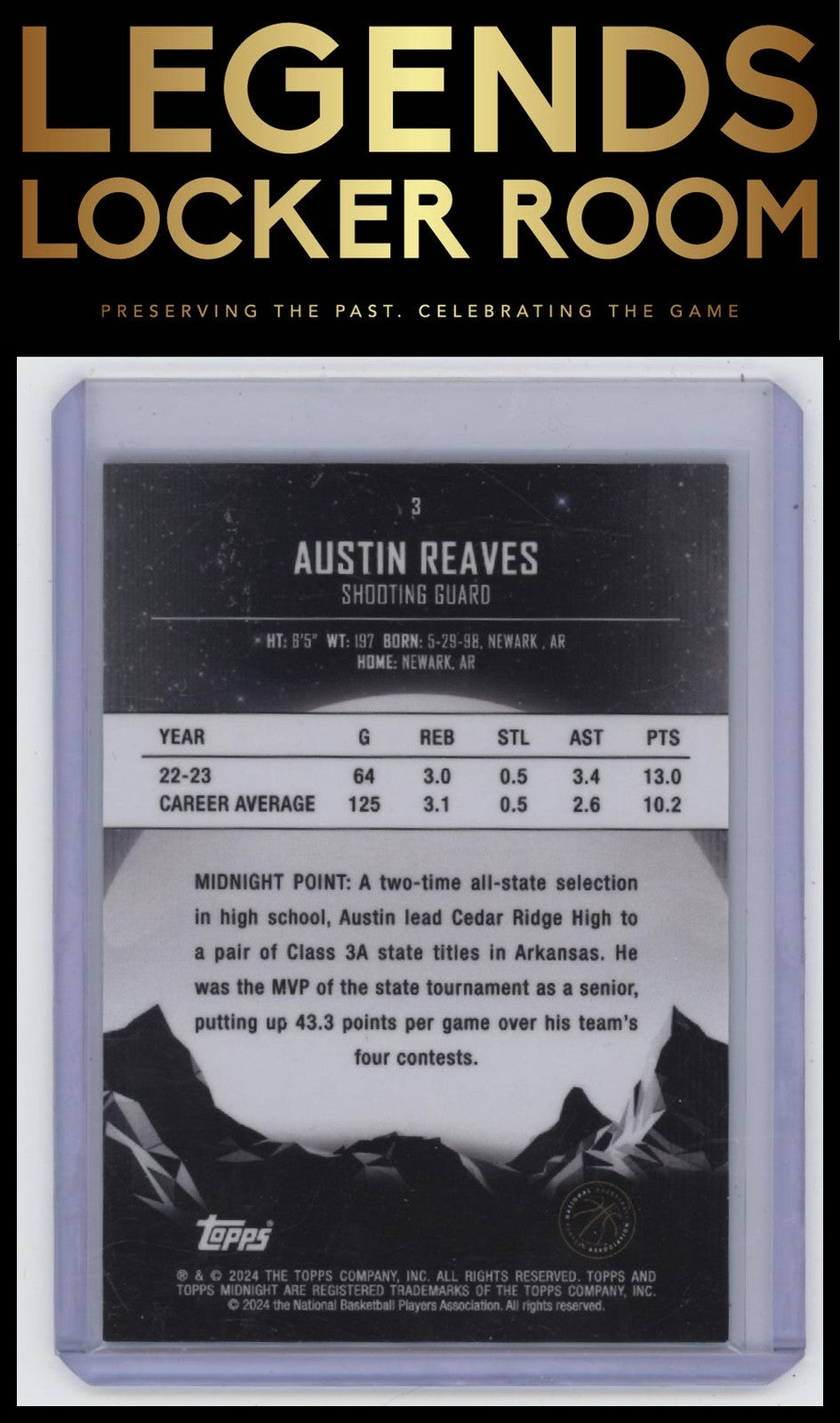 2023-24 Topps Midnight #3 Austin Reaves /149