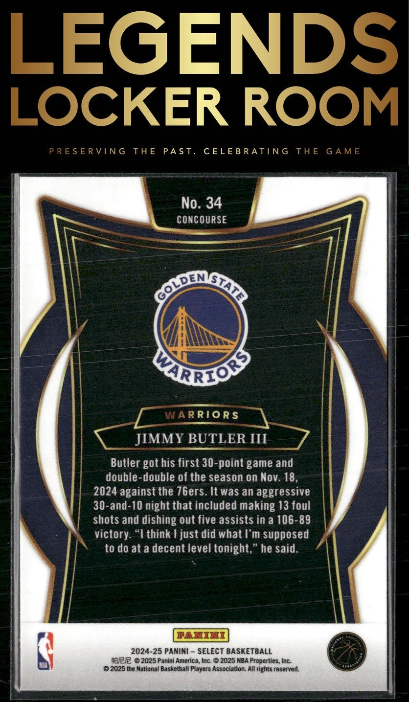2024-25 Panini Select #34 Jimmy Butler III