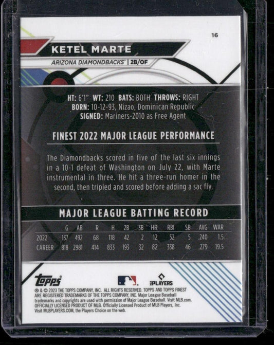 2023 Finest #16 Ketel Marte