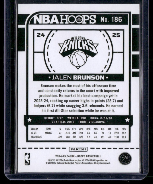 2024-25 Hoops #186 Jalen Brunson