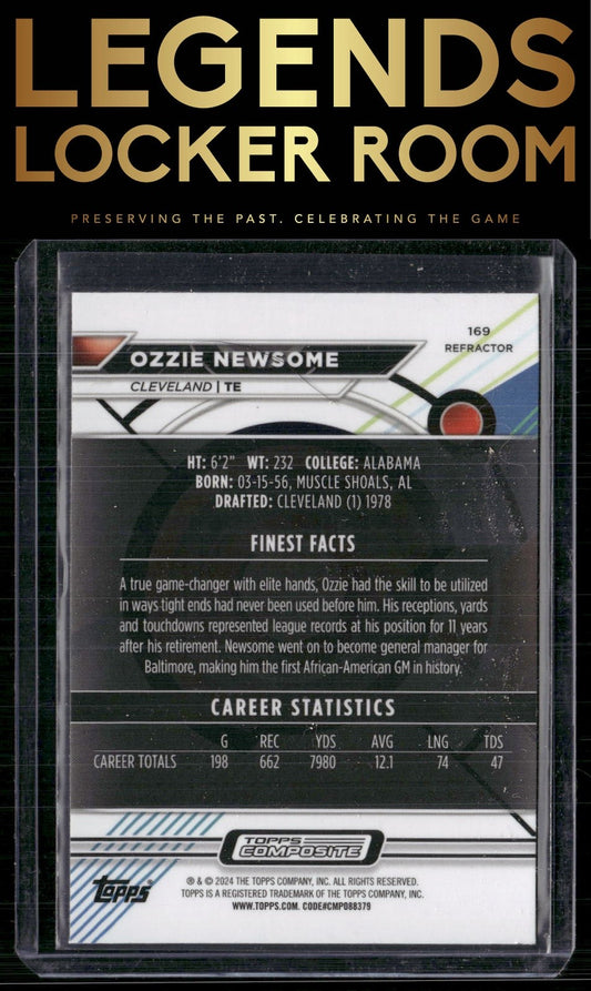 2023 Topps Composite #169 Ozzie Newsome Finest Refractor