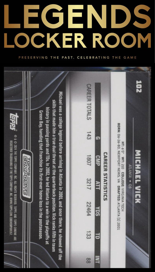 2023 Topps Chrome Black #102 Michael Vick