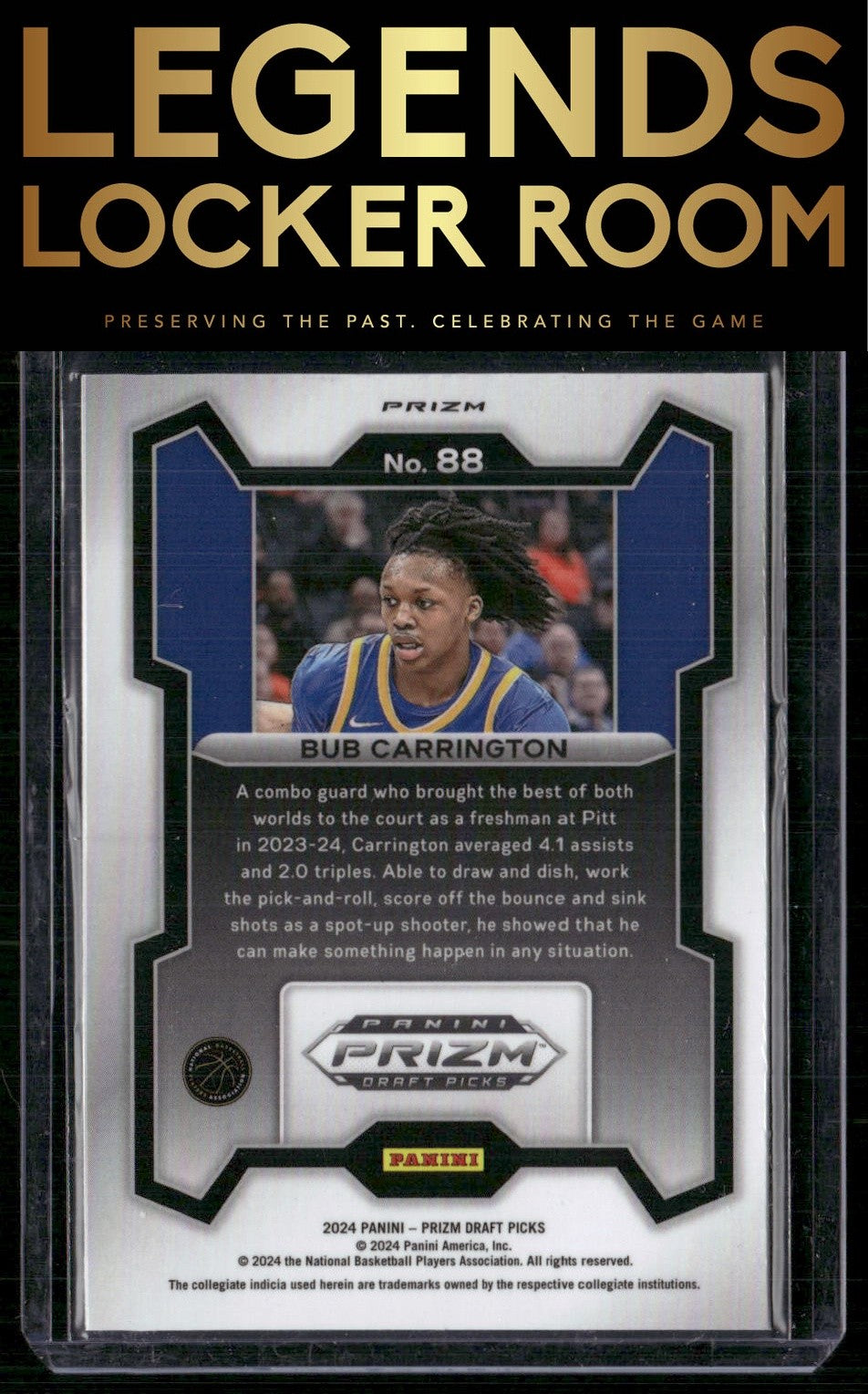 2024 Panini Prizm Draft Picks #88 Bub Carrington Prizms Hyper