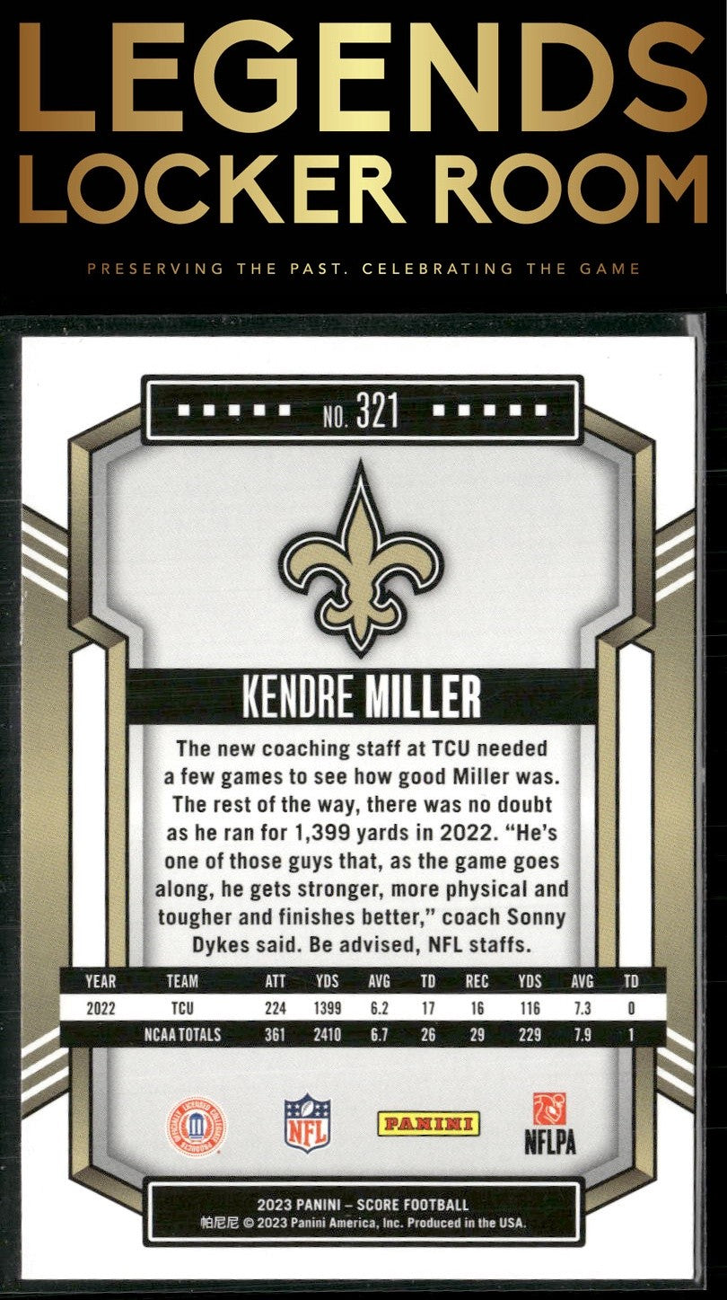 2023 Score #321 Kendre Miller