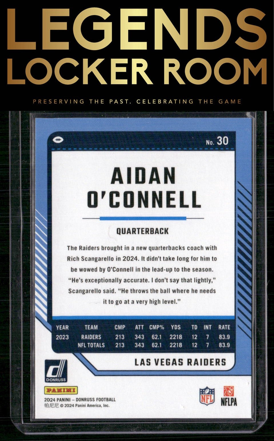 2024 Donruss #30 Aidan O'Connell