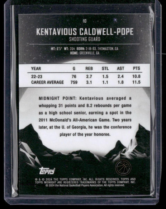 2023-24 Topps Midnight #10 Kentavious Caldwell-Pope /75