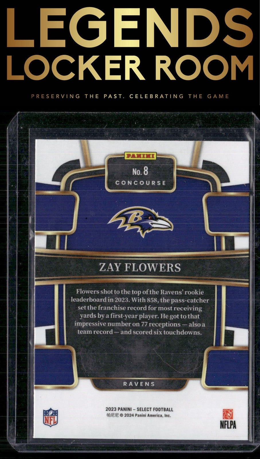 2023 Panini Select #8 Zay Flowers