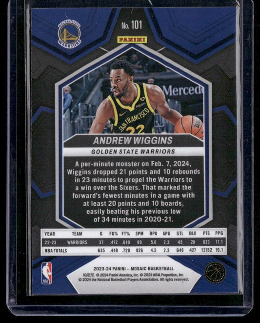2023-24 Panini Mosaic #101 Andrew Wiggins