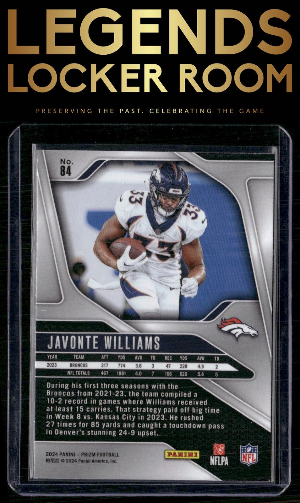 2024 Panini Prizm #84 Javonte Williams