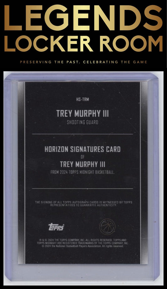 2023-24 Topps Midnight Trey Murphy III Horizon Signatures Twilight Max #/199