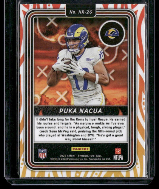 2023 Panini Phoenix #HR-26 Puka Nacua Hot Routes
