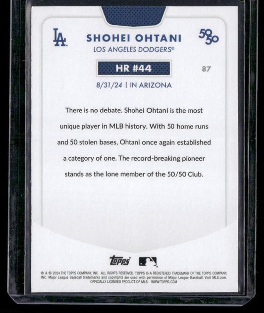 2024 Topps 50/50: Shohei Ohtani #44 Shohei Ohtani HR