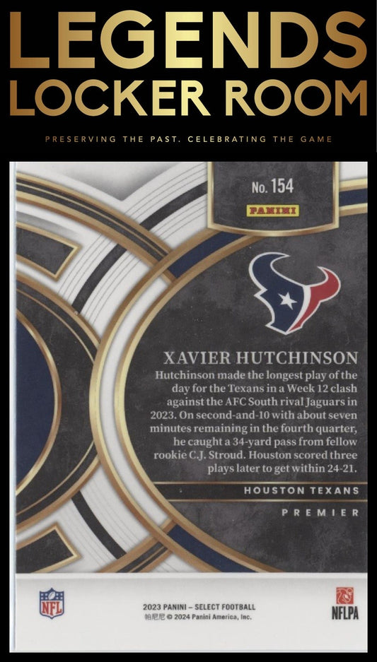 2023 Panini Select #154 Xavier Hutchinson