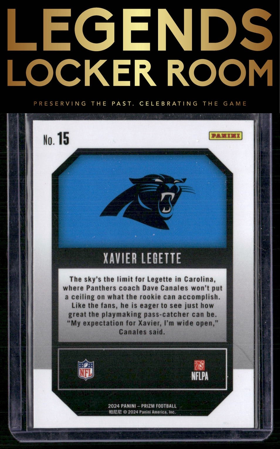 2024 Panini Prizm #15 Xavier Legette Emergent