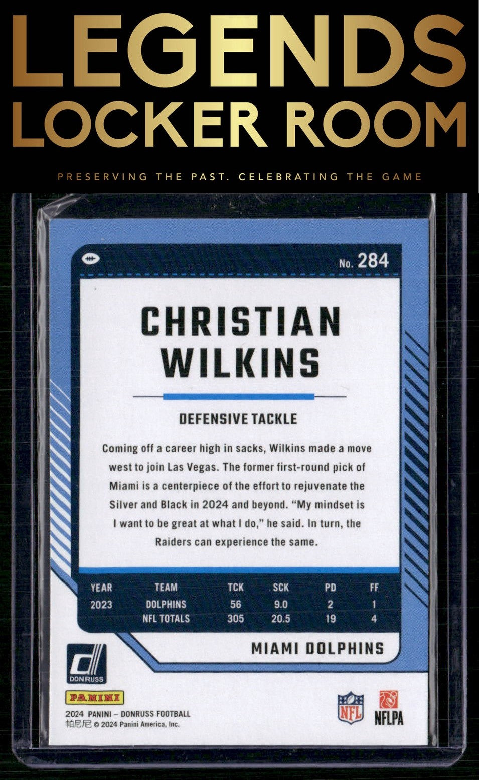2024 Donruss #284 Christian Wilkins