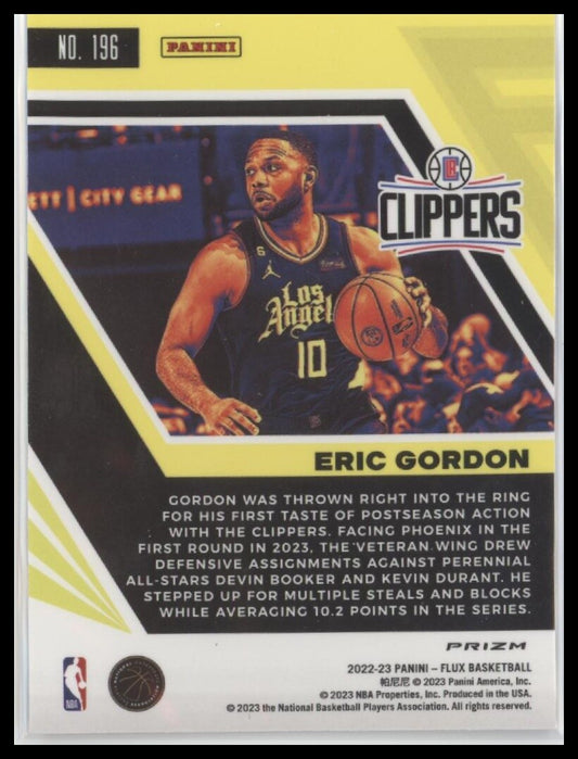 2022-23 Panini Flux #196 Eric Gordon Red Cracked Ice