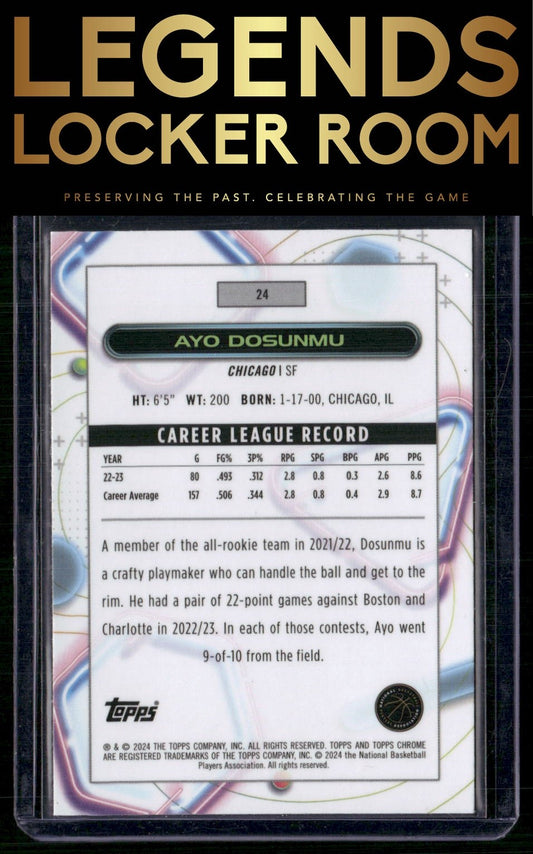 2023-24 Topps Chrome Cosmic #24 Ayo Dosunmu