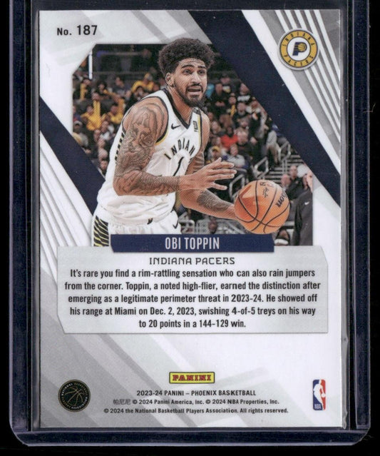 2023-24 Panini Phoenix #187 Obi Toppin