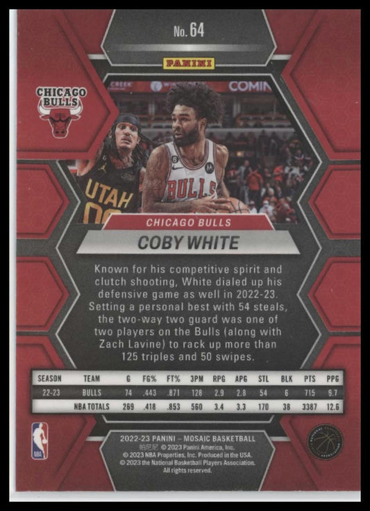 2022-23 Panini Mosaic #64 Coby White