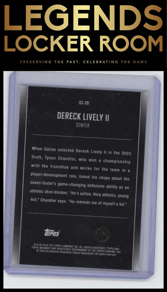 2023-24 Topps Midnight #SS-28 Dereck Lively II Star Studded /12