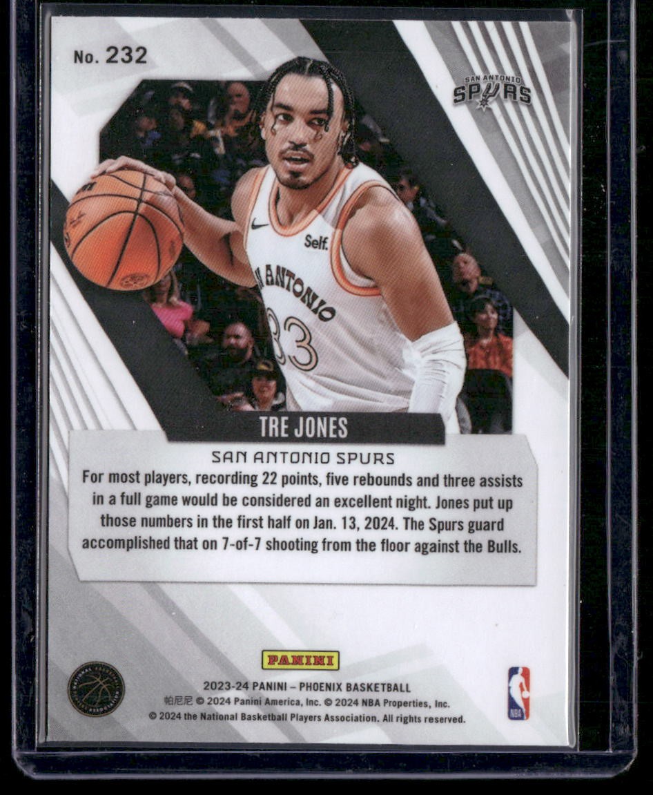 2023-24 Panini Phoenix #232 Tre Jones Color Burst