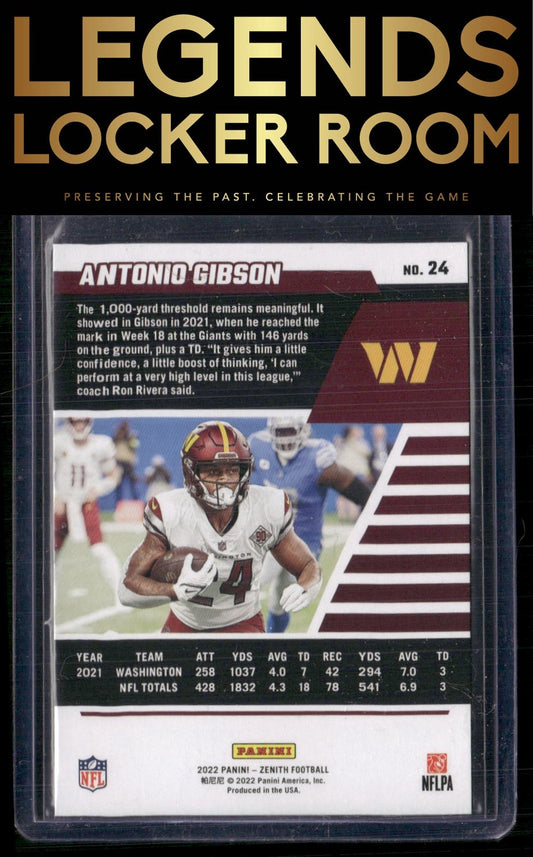 2022 Zenith #24 Antonio Gibson Retail