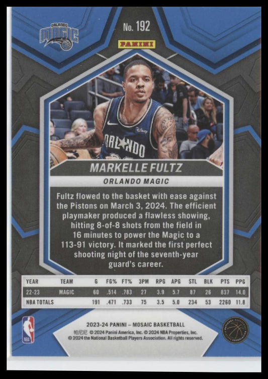 2023-24 Panini Mosaic #192 Markelle Fultz