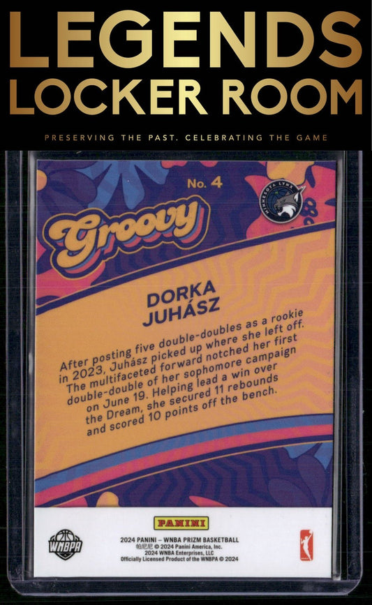 2024 Panini Prizm WNBA #4 Dorka Juhasz Groovy
