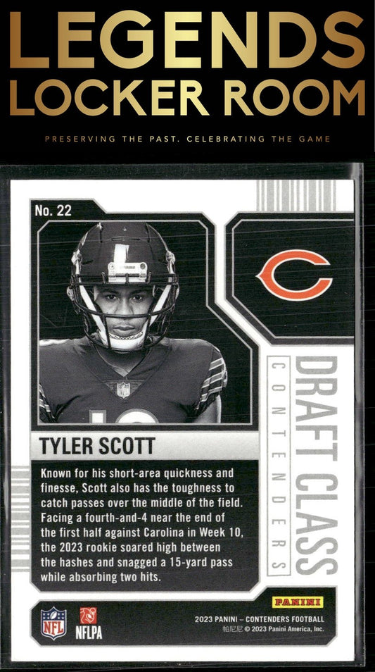 2023 Panini Contenders #22 Tyler Scott Draft Class Contenders Bronze