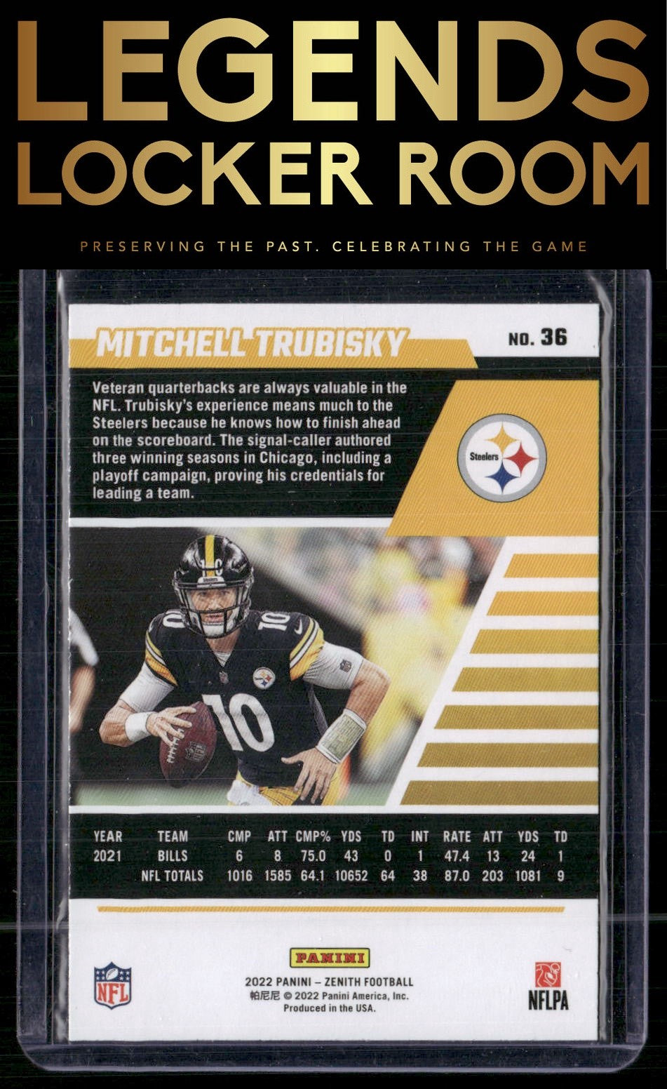 2022 Zenith #36 Mitchell Trubisky Retail