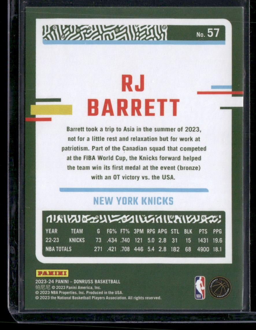 2023-24 Donruss #57 RJ Barrett