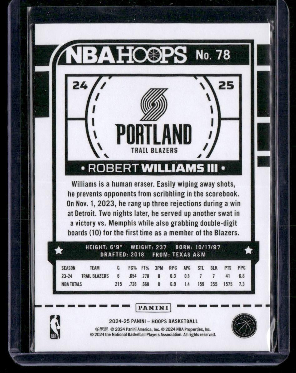 2024-25 Hoops #78 Robert Williams III