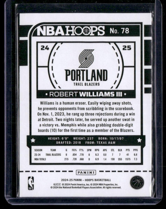 2024-25 Hoops #78 Robert Williams III