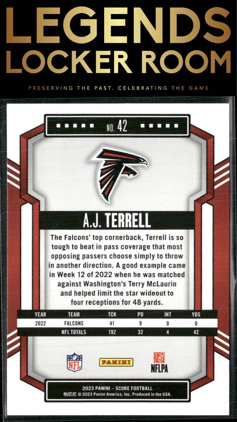 2023 Score #42 A.J. Terrell
