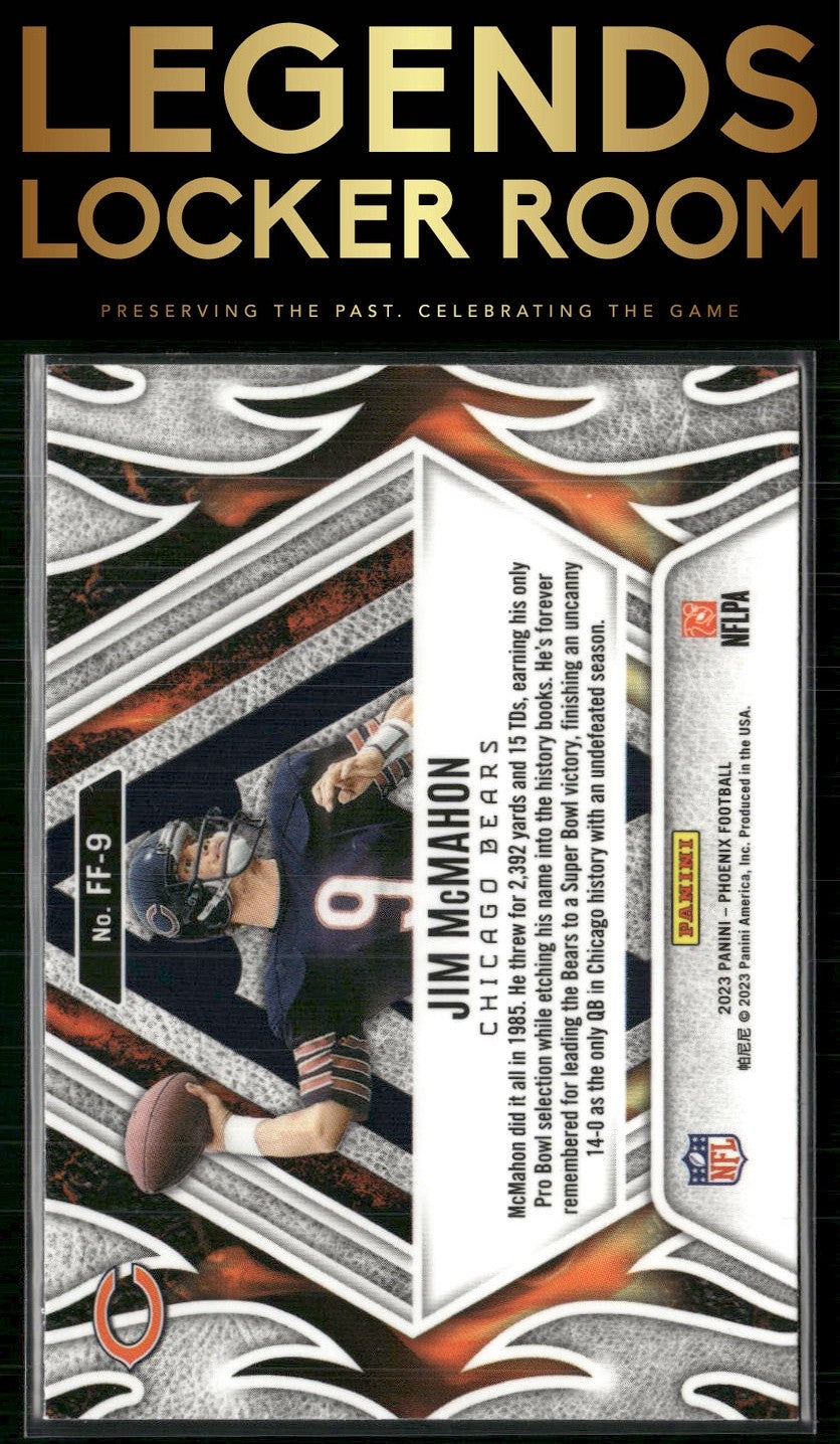 2023 Panini Phoenix #FF-9 Jim McMahon Fire Forged