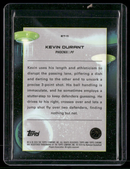 2023-24 Topps Chrome Cosmic #ET-11 Kevin Durant Extraterrestrial Talent