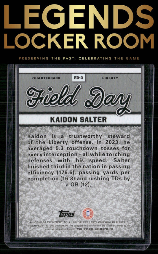 2024 Bowman University Best #FD-3 Kaidon Salter Field Day Geometric Refractor