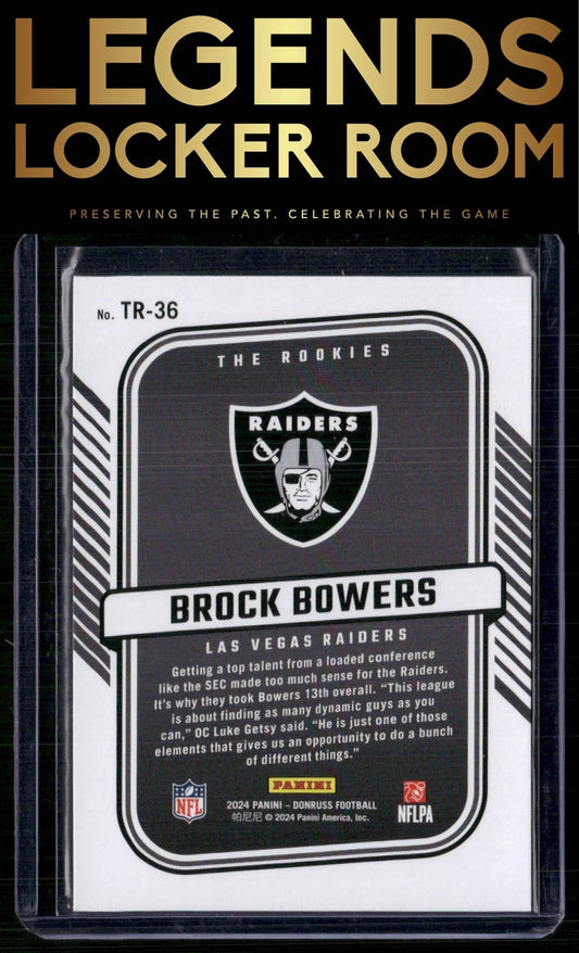 2024 Donruss #TR-36 Brock Bowers The Rookies