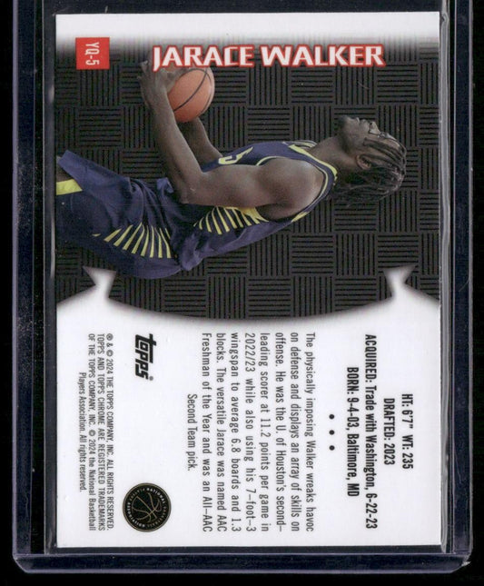 2023-24 Topps Chrome #YQ-5 Jarace Walker Youthquake