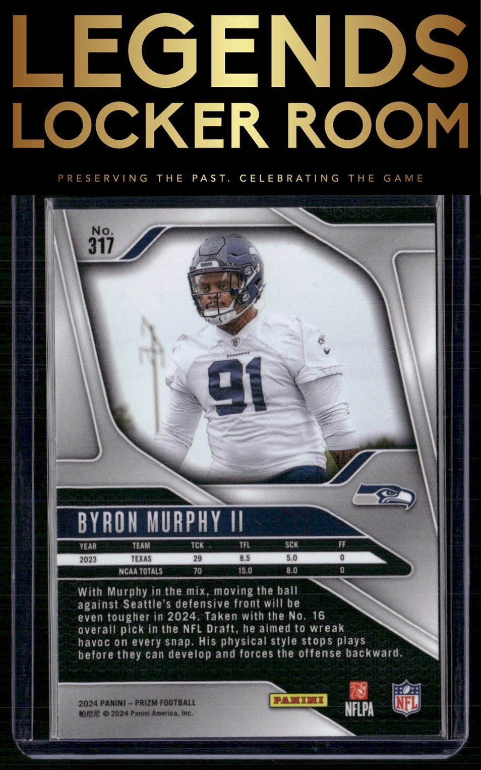 2024 Panini Prizm #317 Byron Murphy II